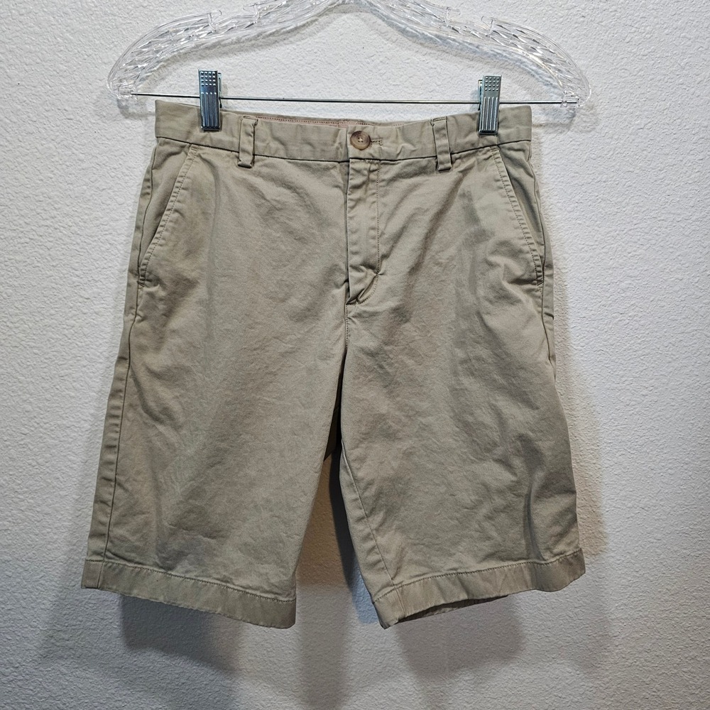 Vineyard Vines Boys Khaki Chino Shorts Tan Size 14 Adjustable Waist Preppy